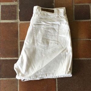 Vintage White Denim Shorts
